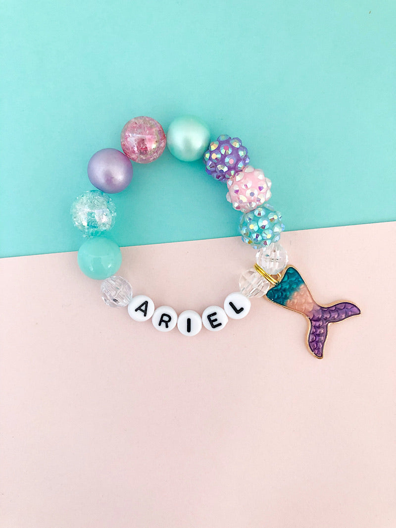 make your own mermaid bracelet - sustainable craft kit - cotton twist